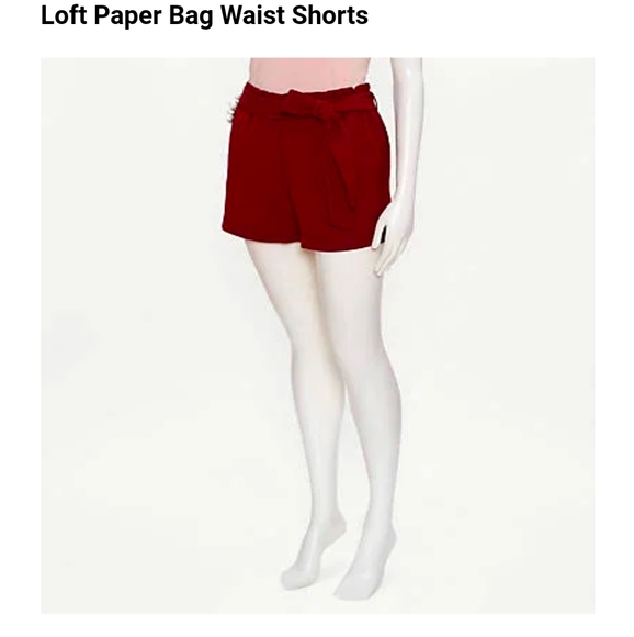 NWT❣️LOFT Paper Bag Shorts - Picture 2 of 4